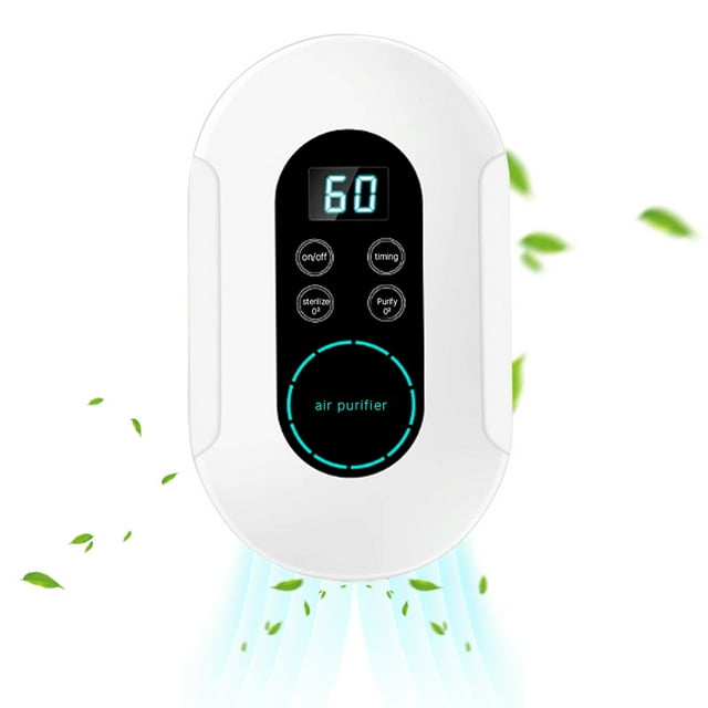 2-IN-1 Air Purifier and Ozone Sterilizer for Home with Timer Digital Touch Screen APP Control Ionizer Air Purifier Ozone for Pets No Drilling Wall Mount Portable Air Cleaner Bedroom Dorm Hotel