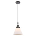 thumbnail image 7 of 447-1P-BB-G41 Innovations Lighting Cone - 1 Light Cord Hung Mini Pendant-7.75 Inch Wide and 11.13 Inch Tall-Brushed Brass Finish-Matte White Glass, 7 of 7