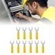thumbnail image 4 of Terminales De Crimpado Eléctricos Tipo U 10 Piezas Conectores De Cable De Conector Banana De Pala De Horquilla Aspecto De PVC De Latón Agujero De 4 Mm / 0,2 Pulgadas 8 Mm / 0,3 ANGGREK Amarillo, 4 of 8
