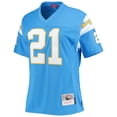 thumbnail image 2 of Women's Mitchell & Ness LaDainian Tomlinson Powder Blue Los Angeles Chargers Legacy Replica Player Jersey, 2 of 3