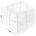thumbnail image 5 of Woven Square Flower Pot Planter with Leak-Proof Plastic Lining- Small, 5 of 6