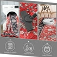 thumbnail image 5 of Wondo Boho Vintage 9x12 Feet Area Rug Low-Pile Soft Stain-Resistant Carpet for Living Room, Bedroom, Dining Room Red with Non-Slip Backing, 5 of 8