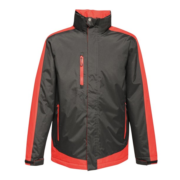 Regatta - Chaqueta Contraste para Mujer (Negro Grafito, Rojo Frambuesa)
