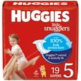thumbnail image 3 of Huggies Little Snugglers Baby Diapers, Size 5 (27+ lbs), 19 Count (Select for More), 3 of 15