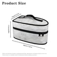 thumbnail image 6 of HELLHERO Marble Pattern Portable Travel Iron Carrier Bag with Handle Travel Steamer Bag Garment Carrying Case, Bag Only, 6 of 6