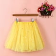 thumbnail image 2 of JGGSPWM Womens Tulle Tutu Mini Skirt Elastic Waist Pleated Gauze Short Dancing Skirts Yellow One Size, 2 of 5