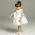 thumbnail image 2 of Coduop Toddler Baby Girl Sleeveless Princess Dress Flower Bowknot Party Dresses, 2 of 6