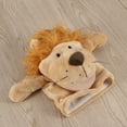 thumbnail image 3 of Adorable marioneta de mano de peluche, león, amigos del zoológico, animales, marionetas educativas, muñecas, león de dibujos animados, 3 of 5