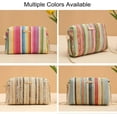 thumbnail image 4 of Colorful Straw Bag Women Woven Beach Bags Rainbow Pattern Shoulder Bag Spring Summer Purse, 4 of 5
