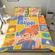 thumbnail image 1 of Blippi Conjunto de sábanas temático, trío de piezas, cómodo y amigable con la piel, diseño único, regalo de decoración para el hogar para familiares, amigos y fans,135X200cm, 1 of 6
