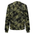 thumbnail image 5 of GXIPO Camo Jacket Women Trendy Bomber Jackets Lightweight Thin Pocket Top Zip up Casual Jacket Dark Green XL, 5 of 5
