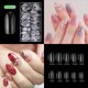 thumbnail image 4 of Jumpingount Puntas de uñas cuadradas, envío gratis, nueva fórmula no tóxica, puntas de uñas resistentes a astillas, 500 Uds., puntas de uñas Arte de uñas Clavo elíptico, 4 of 6