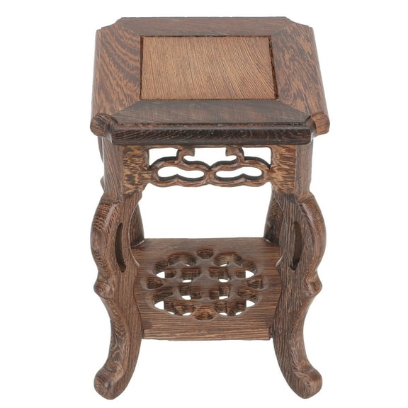 Raindrops Rustic Plant Pot Decorative Wooden Stands Indoor Base