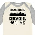 thumbnail image 4 of Inktastic Chicago Illinois Someone Loves Me Skyline Boys or Girls Long Sleeve Baby Bodysuit, 4 of 5
