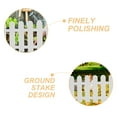 thumbnail image 3 of LIFKOME 1 Set of PVC Fence White Decorative Fencing for Outdoor Use with Plug-in Installation, 3 of 8