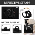 thumbnail image 3 of Astarin No Pull Dog Harness for Dogs,No Choke Front Clip Dog Reflective Harness, Adjustable and Comfortable for Easy Walking, Adjustable 2 Metal Rings 3 Buckles,Black/S, 3 of 6