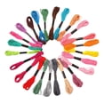 thumbnail image 1 of Kits de hilo de bordar 24/36 hilos para punto de cruz, pulseras de la amistad, hilo DIY 24 color, 1 of 9