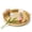 Golden, variant on MODE HOME Modern Decorative Tray Set of 2, Wooden Round Crocodile Leather Tray with Polished Metal Handles, Decorative Serving Trays Coffee Table Trays Ottoman Platter for Home Decor (Golden)