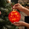 thumbnail image 4 of Feledorashia Christmas Ball Decoration Outdoor LED Luminous Holiday Pendant, Weather-Resistant Christmas Yard Ornament, Energy-Efficient LED Lights, Easy to Install Festive Hanging Decoration, 4 of 8