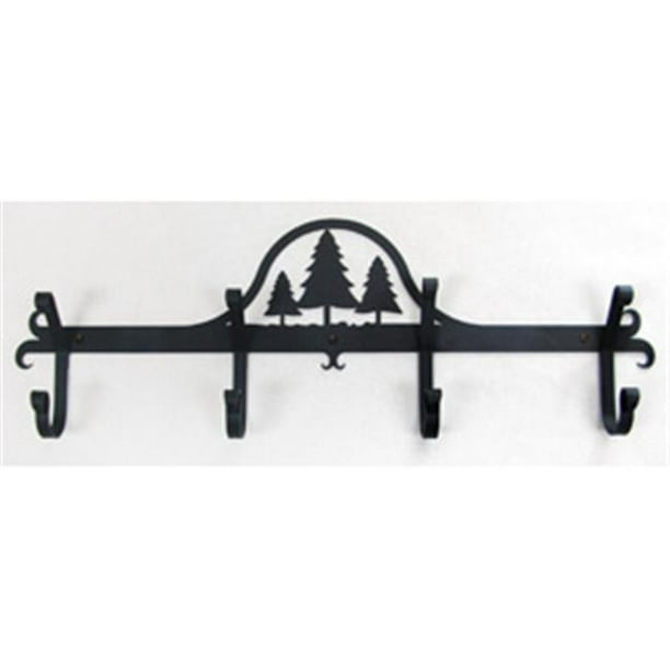 Wall Mounted Wrought Iron Coat Rack, Wrought Iron Coat Rack With Hooks And