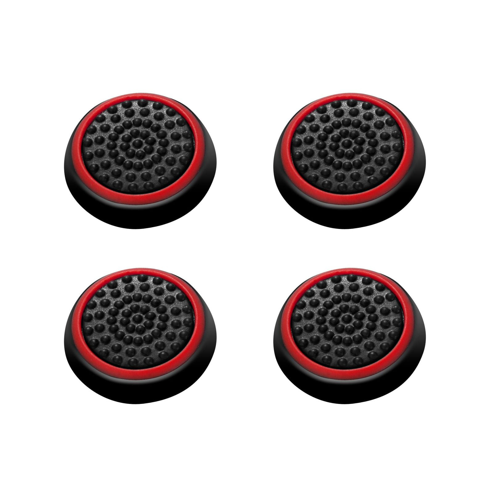 gebed Belichamen Boven hoofd en schouder 4pcs Thumb Grips for PS4 Controller Xbox One Xbox 360 Black/Red Silicone  Caps Analog by Insten for Sony PlayStation 2 3 4 Controller - Walmart.com