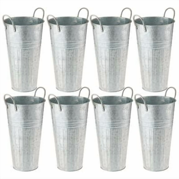 8 Pack: 16" Galvanized French Bucket by Ashland