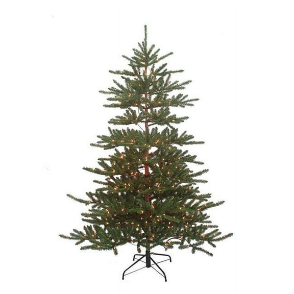 KSA 7' Pre-Lit Mountain Pine Artificial Christmas Tree, Clear Lights