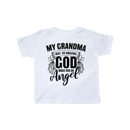 

Inktastic My Grandma was So Amazing God Made her an Angel Gift Toddler Boy or Toddler Girl T-Shirt