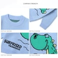 thumbnail image 3 of Esaierr Baby Toddler Boys Knit Sweater for Kids Boys Sweater Pullover Long Sleeve Cotton Autumn Winter Warm Cartoon Dinosaur Sweater for 3-6Y, 3 of 5