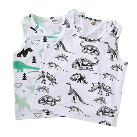 

Little Boys Light Gray Green Clothes Sleeveless Top Tops