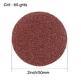 thumbnail image 2 of 2-inch Hook and Loop Sanding Discs, 60-Grits Grinding Aluminum Oxide Flocking Sandpaper for Random Orbital Sander 10pcs, 2 of 5