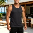 thumbnail image 2 of Zhanqunnn Mens Breathable 'sTank Top for Everyday Comfort Lightweight Sleeveless Tee for Workout Gym Running and Casual Wear Without Sleeves Blank T Shirt Big & Tall T Shirts for Men, Size XL, 2 of 4