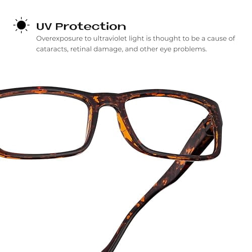 Readerest Blue Light Blocking Reading Glasses Tortoise 300 Magnification