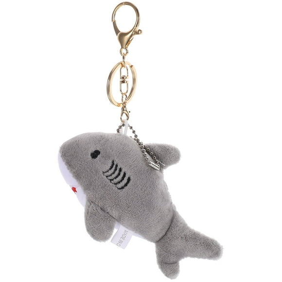 Shark Plush Key Key Fob Key Chain Fluffy Keychain Shark Decoration Key Decor Miss