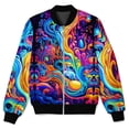 thumbnail image 5 of Nueva chaqueta con estampado de grafiti divertido en 3D para hombre y mujer, estilo callejero Harajuku Hip Hop, abrigo informal con cuello alto y cremallera, sudadera, chaqueta, tops, 5 of 5