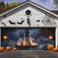 thumbnail image 1 of BotaniNest Halloween Garage Door Banner Large Outdoor Welcome Sign For Holiday Party Festival, 1 of 4