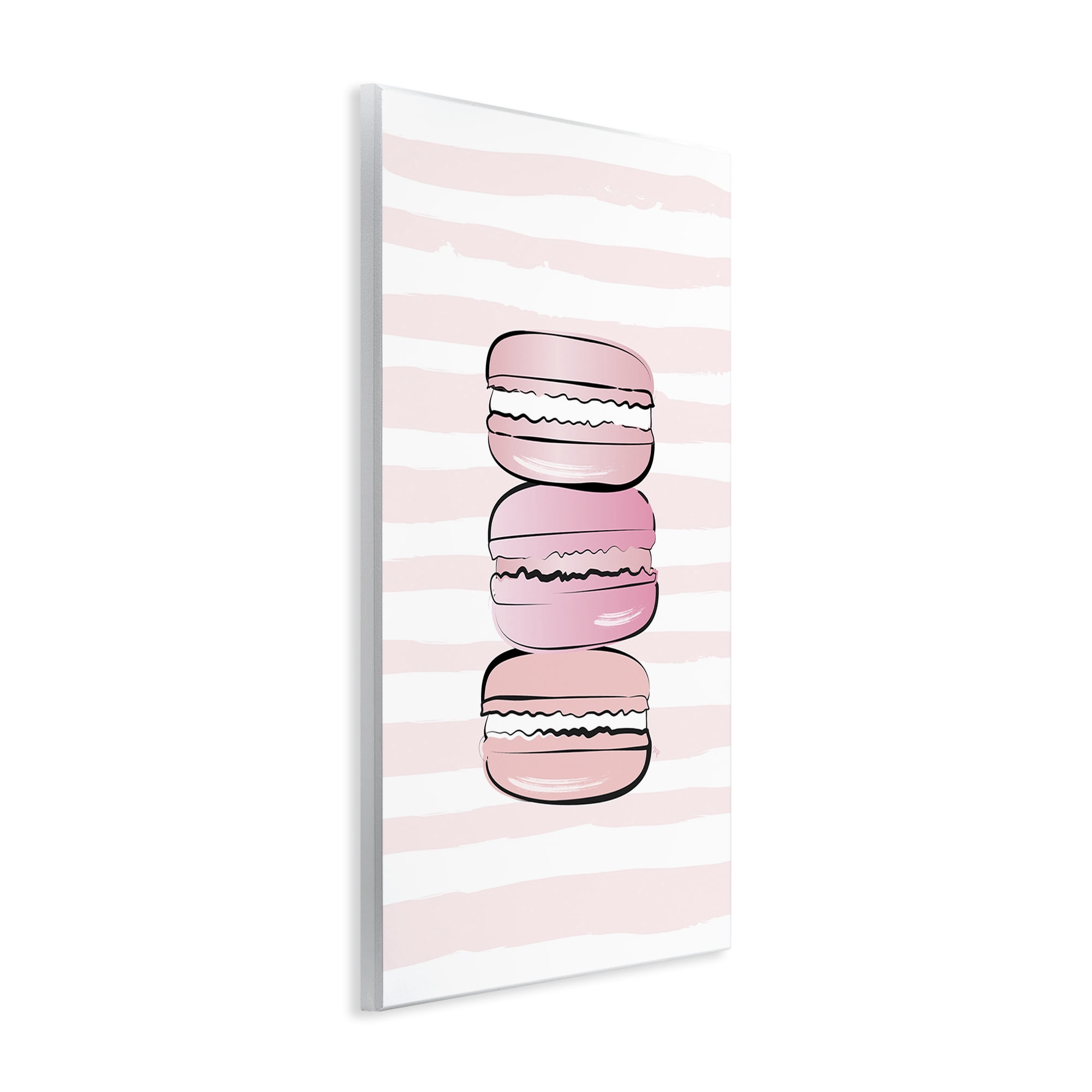 Stupell Industries Blush Pink Macarons Food & Beverage Painting Unframed Art Print Wall Art, 13 x 19