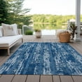 thumbnail image 6 of Addison Rugs Chantille Indoor/Outdoor Transitional Stripes Blue Washable Rectangle Rug, 10' x 14', 6 of 6