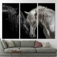 thumbnail image 2 of Black And White Horse, Canvas Decor, Canvas Print, Wall Decor, Horse Canvas Decor, Farmhouse Poster, Modern Artwork, Animal Canvas, Canvas Wall Decor - Black Framed, 2 of 9