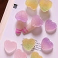 thumbnail image 7 of UDIYO 10Pcs Heart Nail Decoration Exquisite DIY Soft Clay Nail Art Jewelry Fondant Stars for Women, 7 of 7