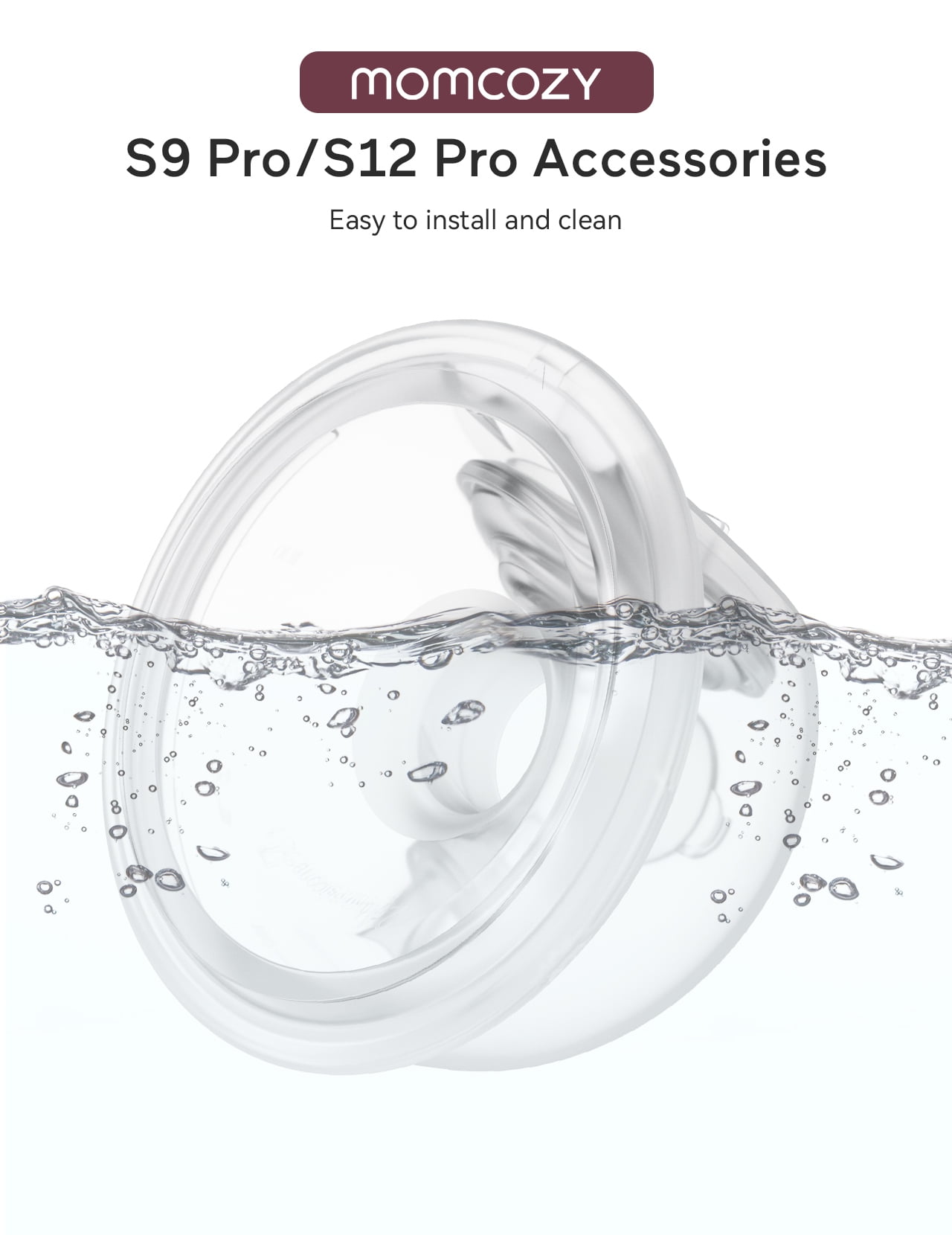 Momcozy Breast Pump Overall Collector Cup for S9 Pro S12 Pro (24mm Double Sealed Flange) Made by Momcozy