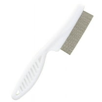 Nvzi -b 2-piece pet comb, narrow comb, dog, cat, beard, mouth hair, dense teeth, small face comb, cleaning comb, flea comb, row comb (white)
