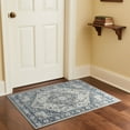 thumbnail image 5 of TWINNIS Boho Area Rug Soft Indoor Living Room Carpet,Light Blue Bohemian Rug for Bedroom,2'x3'Non-Slip Washable Decorative Rug, 5 of 7