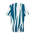 thumbnail image 3 of fheaev Hauts Grande Taille pour Femmes Haut d'Été Plissé Col Rond Manches Courtes Tunique Décontractée Basique Tee Blouses T-Shirts, 3 of 4