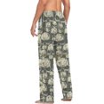 thumbnail image 6 of GZHJMY Pajama Pants for Men - Shabby Skull Painting, Loose Lightweight PJs Lounge Sleep Bottoms with Pockets Drawstring, Pajama Bottoms for Home and Rest, Medium, 6 of 7