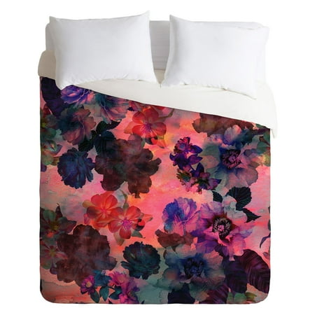 Schatzi Brown Le Fleur Pink Duvet Cover By Deny Designs Walmart Com