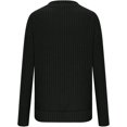 thumbnail image 4 of Chandail Tricoté à Manches Longues et Col en V Décontracté pour Femmes, Classique, Extensible, Chaud pour l'Hiver, 4 of 5