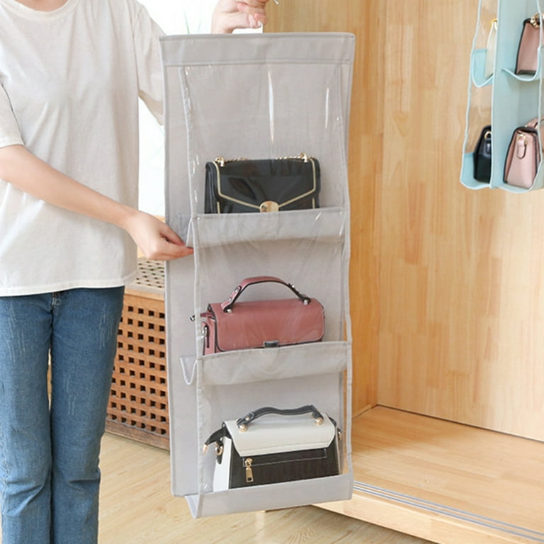 Wardrobe Closet Organizer 3/4 Grids Handbag Storage Shelf Partition Board Bag  Storage Rack Woman Bags Acrylic Storage Box