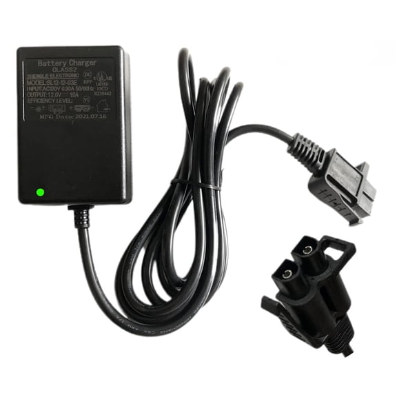 LujingZ 12 Volt Battery Charger for Kids' Powered Ride - On Car Compatible with Motion Trendz Yamaha Raptor 700R 12V 1.0A Output B - type Plug 6FT Cable UL - certified