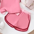 thumbnail image 4 of kmaduk Girls Clothes Color Block Sleeveless Tank Top with Shorts 2PCS Summer Outfits Pink,Size 7-8 Years, 4 of 6
